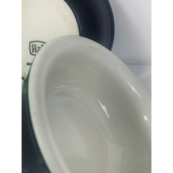 THREE (3) HALL Made in USA 413 Pottery Ramekins Charcoal Grey Black - Picture 7 of 9